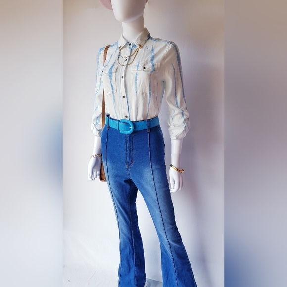 ANA A New Approach Tie Dye Blouse🩵 - Picture 4 of 7